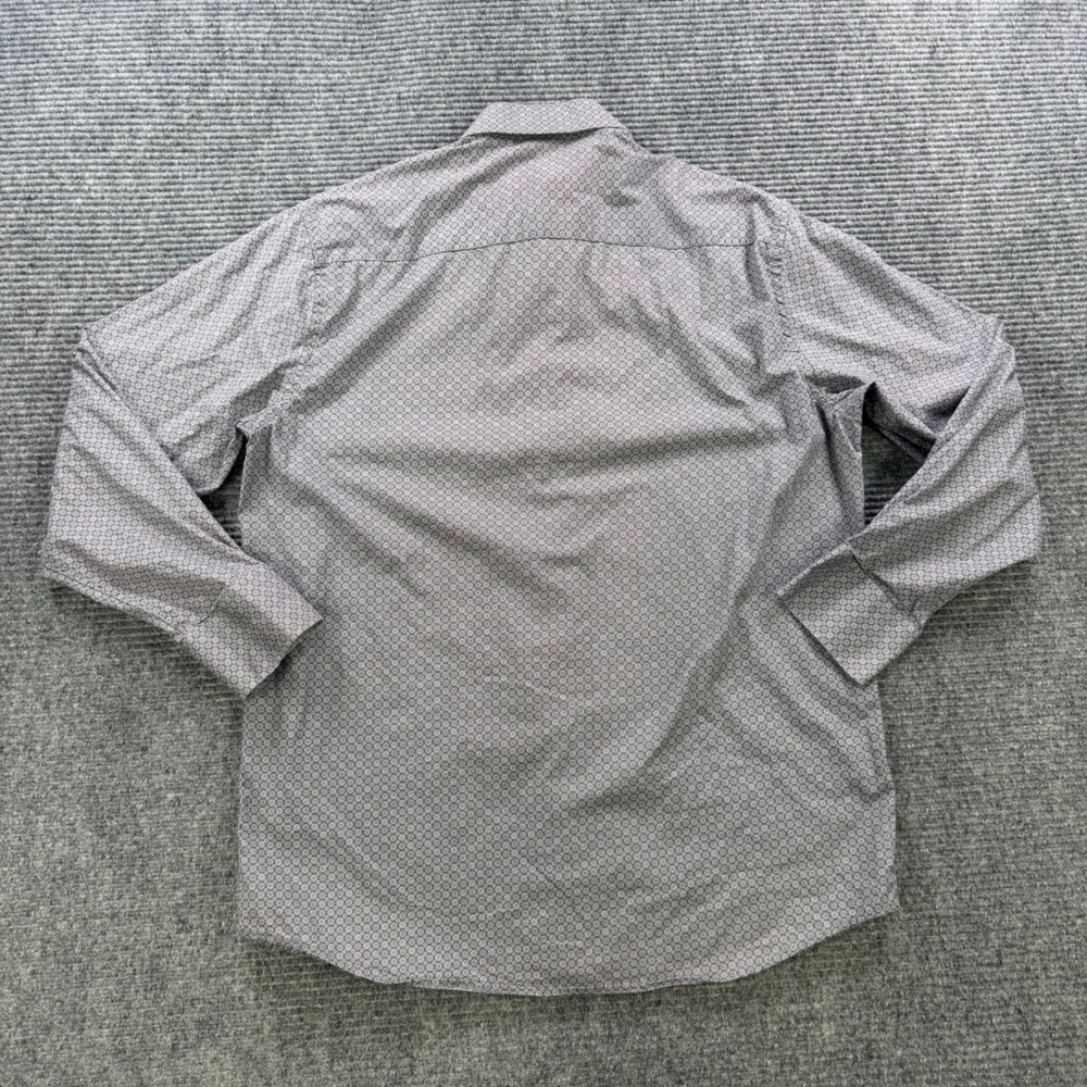 Jerry Garcia Excelsior Mens Large Grey Geometric Medallion Button Down Shirt L - Picture 3 of 16